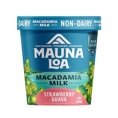 Mauna Loa Macadamia Milk Non-Dairy Ice Cream, Strawberry Guava