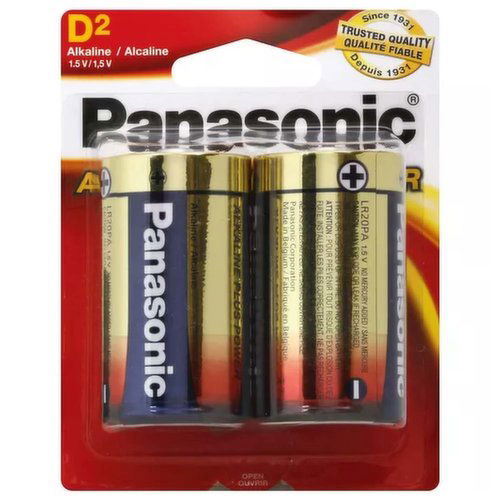 Panasonic Alkaline Plus Power Battery, D