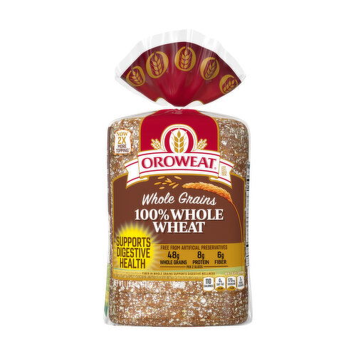 Oroweat Whole Grains 100% Whole Wheat Bread