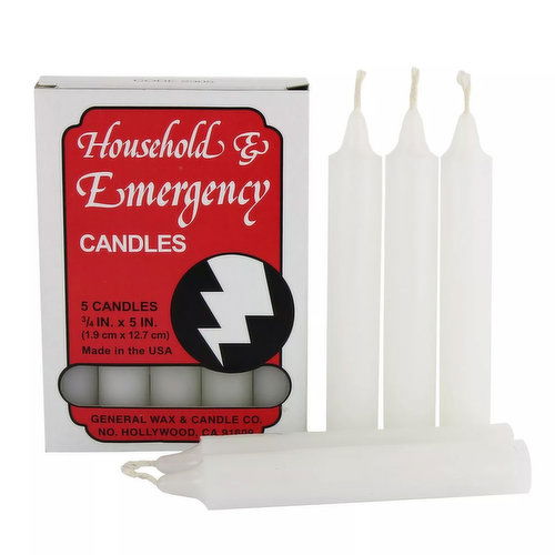 General Wax Household Candles (5-pack)