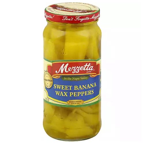 Mezzetta Peppers, Sweet Banana Wax 