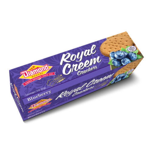Diamond Bakery Royal Creem Crackers, Blueberry