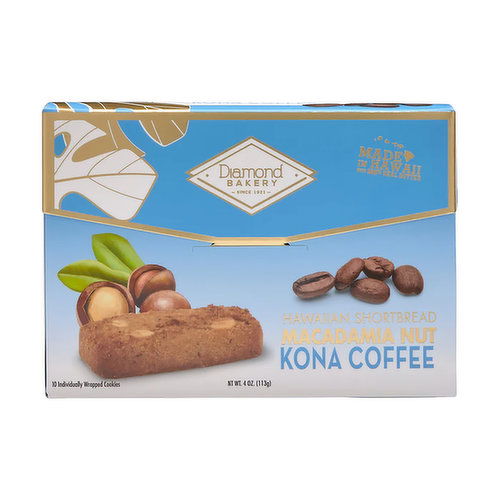 Diamond Bakery Macadamia Nut Shortbread Kona Coffee