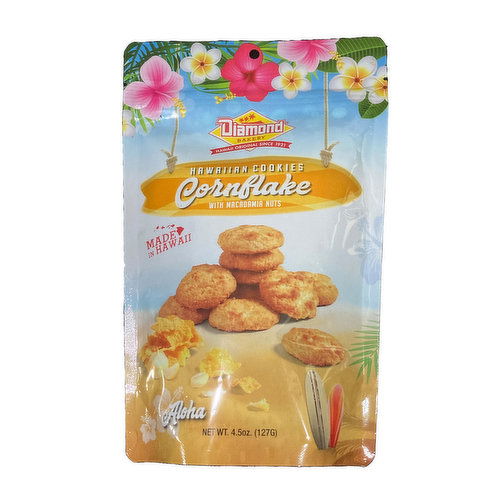 Diamond Bakery Hawaiian Cookie Corn Flake Macadamia Nut