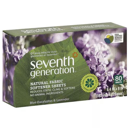 Seventh Generation  Softener Sheets Eucalyptus Lavender