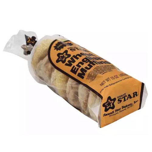 Hawaii Star Bakery Wheat English Muffins