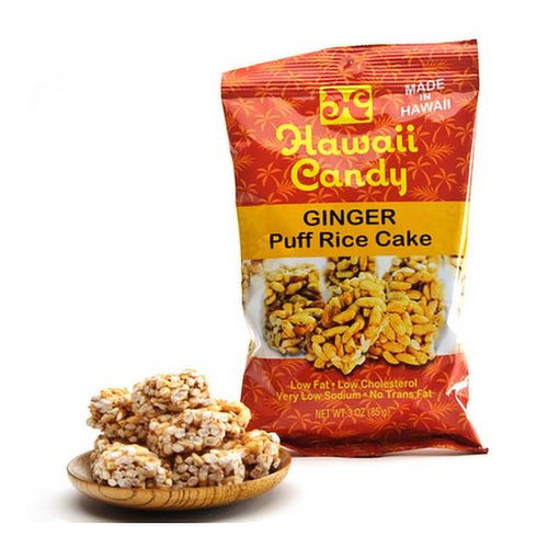 Hawaii Candy Ginger Puff Rice Cake
