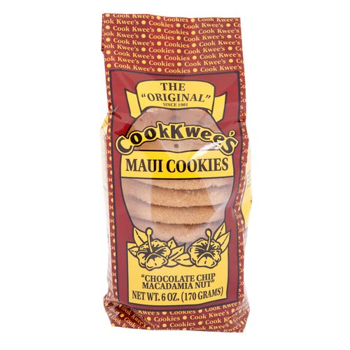 Cook Kwees Maui Cookies, Chocolate Chip, Macadamia Nut