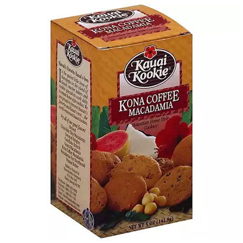 Kauai Kookie Macadamia Cookies, Kona Coffee