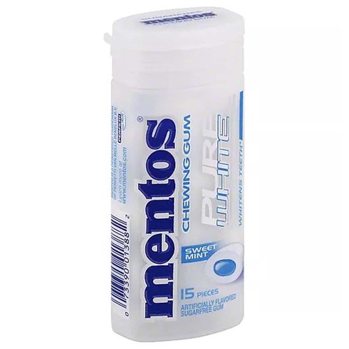 Mentos Pure White Gum, Sweet Mint