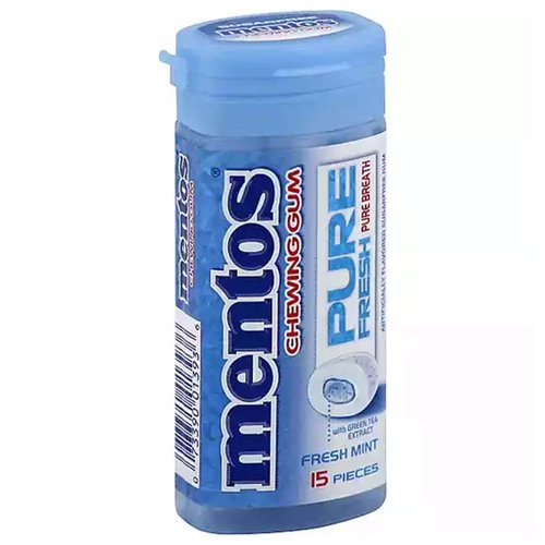 Mentos Pure Fresh Chewing Gum, Fresh Mint