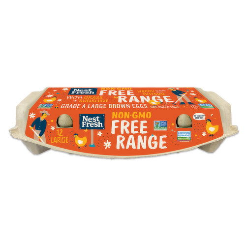 NestFresh Free-Range Non-GMO Large Eggs