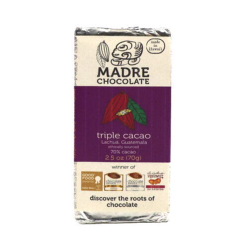 Madre Triple Cacao Chocolate Bar