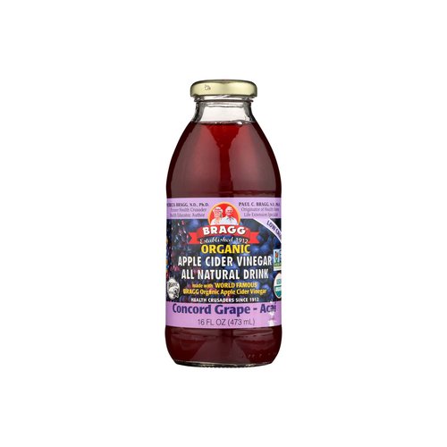 Bragg Organic Apple Cider Vinegar Drink, Concord Grape-Acai 