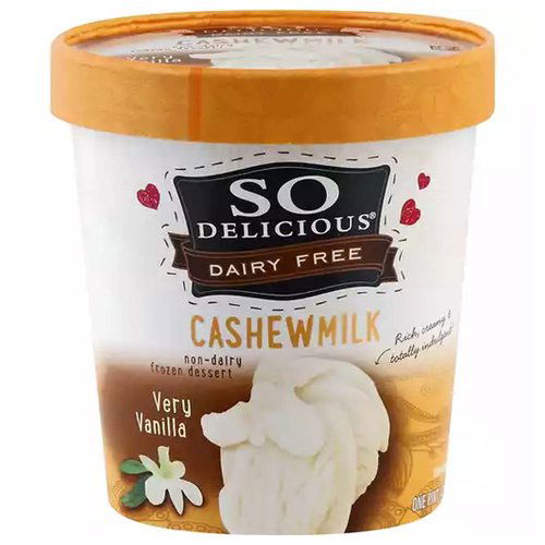 So Delicious Cashew Milk Ice Cream, Very Vanilla 