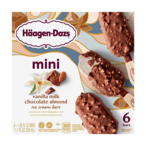 Haagen-Dazs Vanilla Milk Chocolate Almond Mini Ice Cream Bars