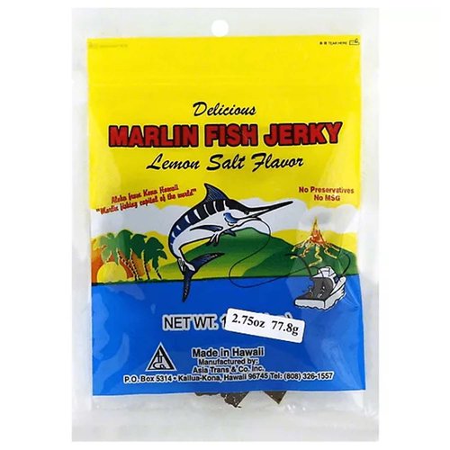 Hawaiian Marlin Fish Jerky, Lemon Salt