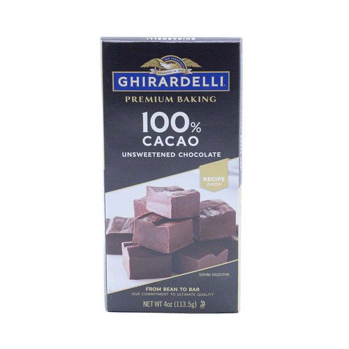 Ghirardelli 100% Cacao Chocolate, Unsweetened