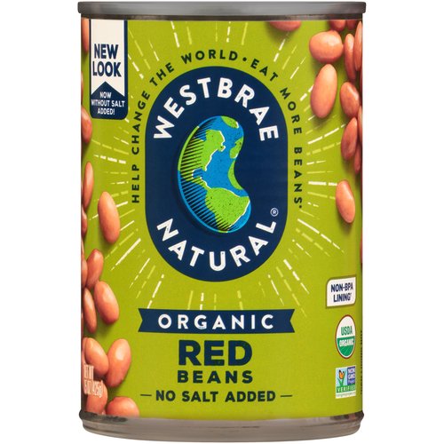 Westbrae Organic Red Beans, Low Sodium
