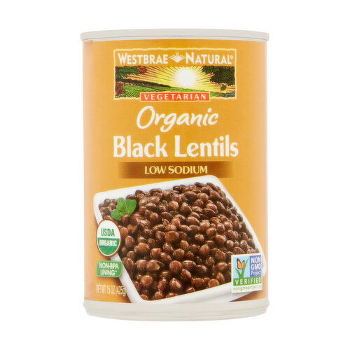 Westbrae Natural Vegetarian Organic Black Lentils