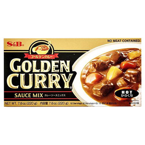 S&B Golden Curry Sauce Mix, Hot