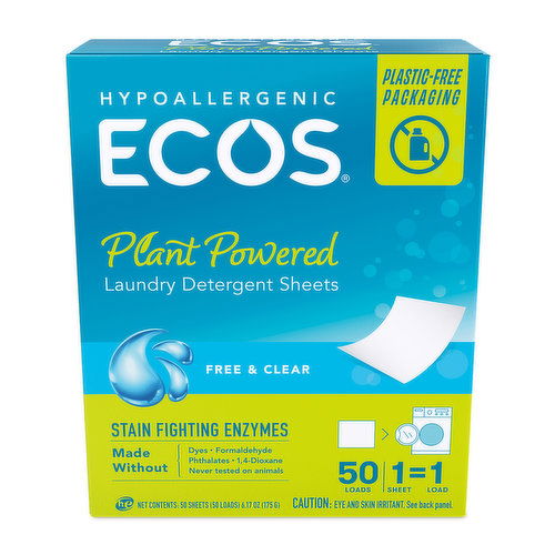 Ecosnext Laundry Detergent Sheets Free & Clear