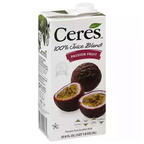 Ceres 100% Juice Blend, Passion Fruit