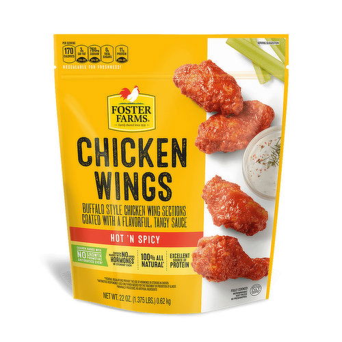 Foster Farms Hot 'n Spicy Chicken Wings