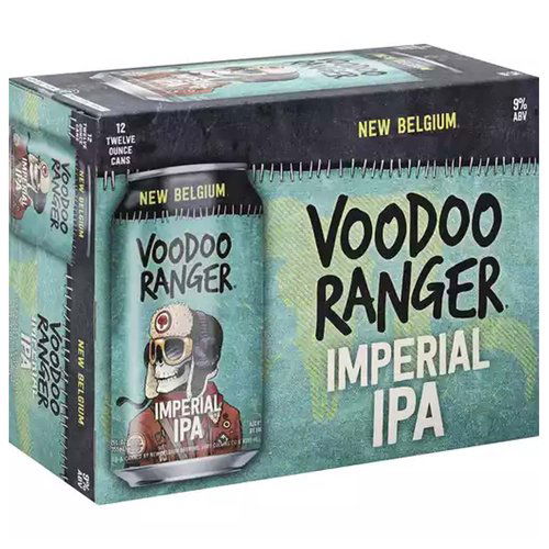 New Belgium Imperial IPA, Voodoo Ranger, Cans (Pack of 12)