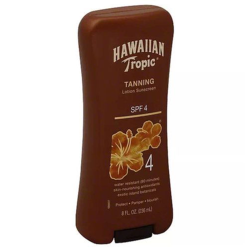 Hawaiian Tropic Sunscreen Tanning Lotion, Spf 4