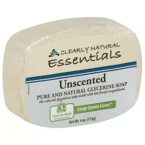 Clearly Natural Essentials Bar Soap, Unscented