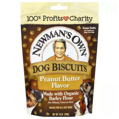 Newmans Own Dog Biscuits, Peanut Butter Flavor, Medium Size