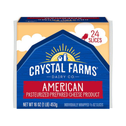 Crystal Farms American Cheese, Slices