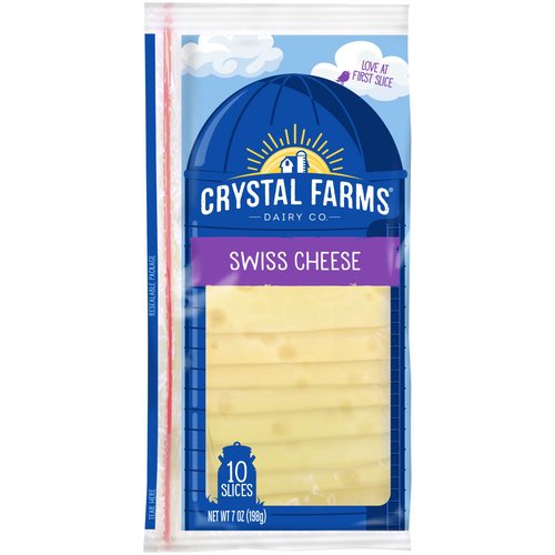 Crystal Farms Swiss Cheese Slices