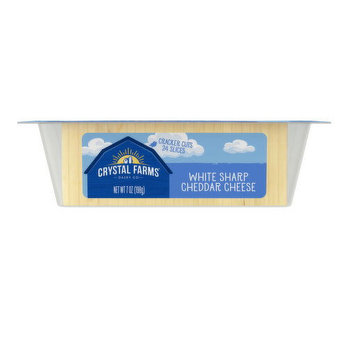 Crystal Farms White Sharp Cheddar Cracker Cheddar