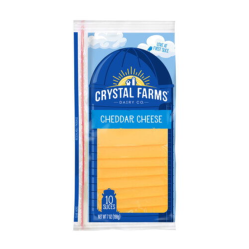 Crystal Farms Cheddar Sliced