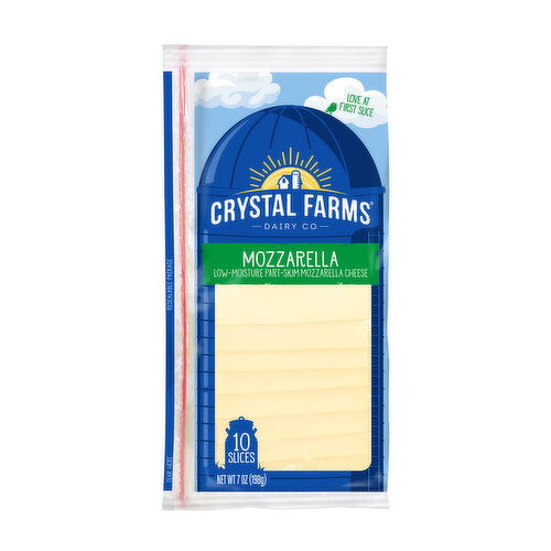 Crystal Farms Mozzarella Sliced