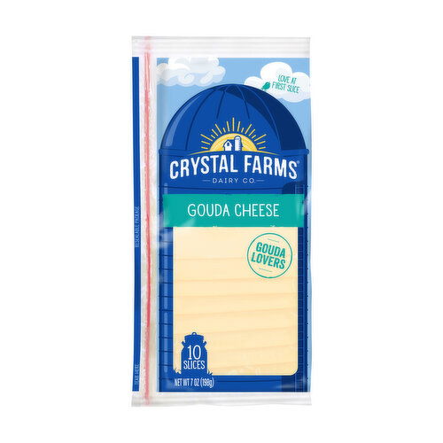 Crystal Farms Natural Gouda Cheese Slices