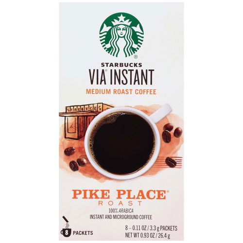 Starbucks Via Instant Medium Roast Coffee, Pike Place