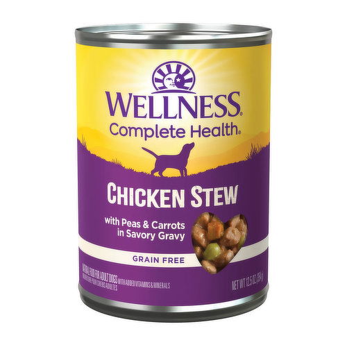 Wellness Dog Food Chicken Stew with Peas and Carrots