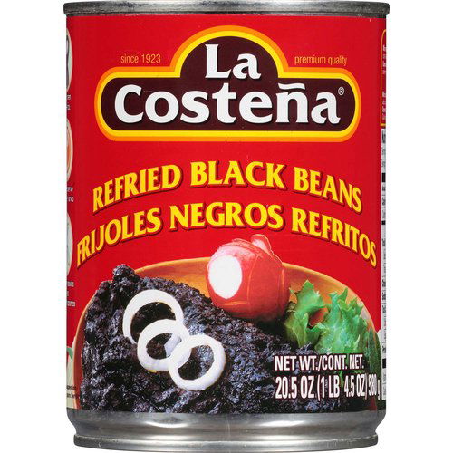 La Costena Refried Black Beans