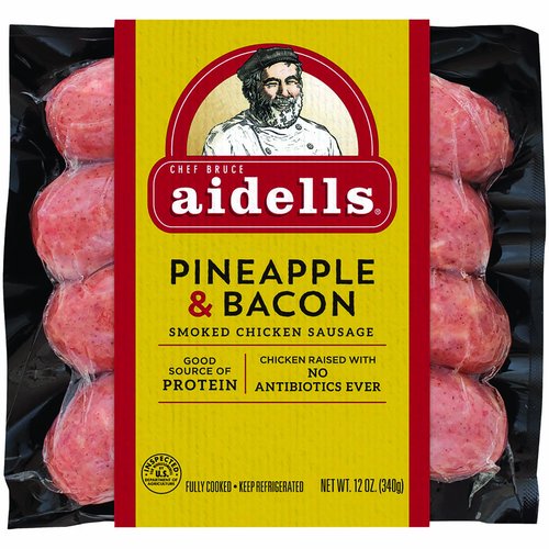 Aidells Chicken Sausage, Pineapple & Bacon