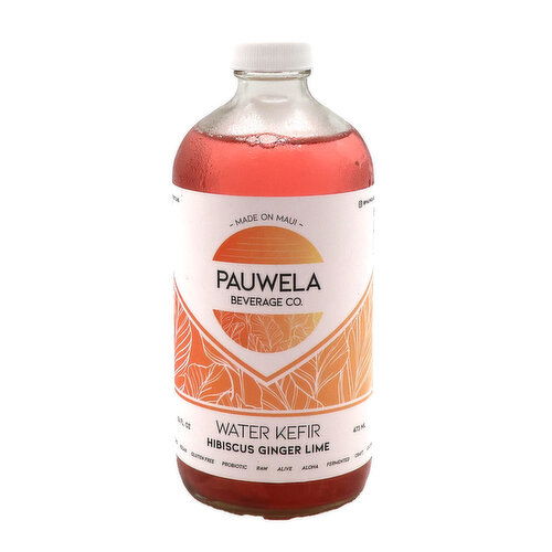 Pauwela Hibiscus Ginger Ale Water Kefir