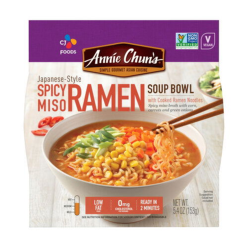 Annie Chun's Japanese-Style Spicy Miso Ramen Soup Bowl