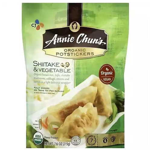 Annie Chun's Organic Potstickers, Shiitake & Vegetable, Mild