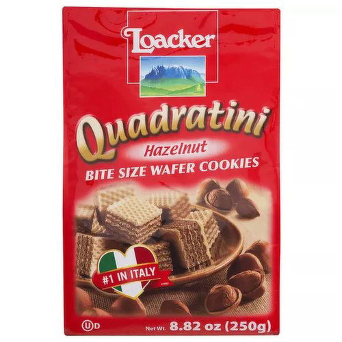 Loacker Quadratini Wafer Cookies, Hazelnut