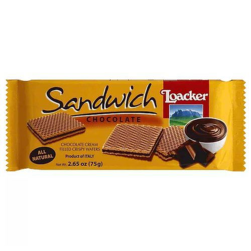 Loacker Sandwich Wafers, Chocolate