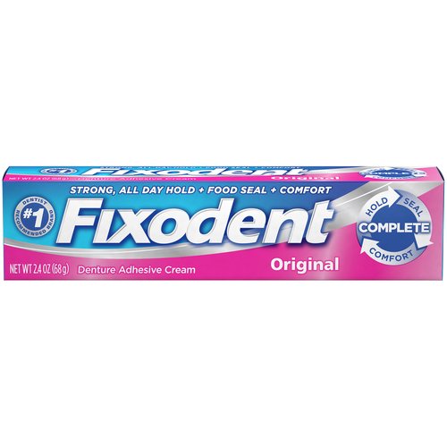 Fixodent Denture Adhesive Cream, Original