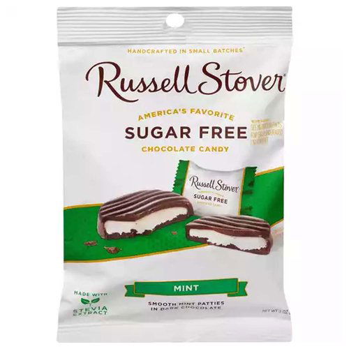 Russell Stover Chocolate Candy, Sugar Free, Mint