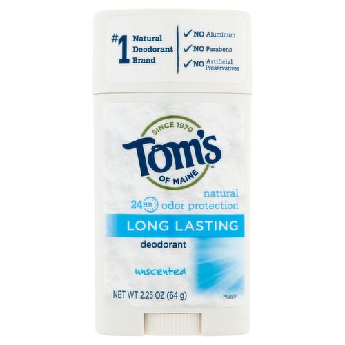 Tom's of Maine Deodorant, Unscented - Old Listing